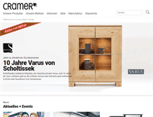 Tablet Screenshot of cramer-moebel.de